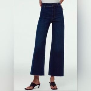 Zara Wide-Leg Dark Blue Jeans